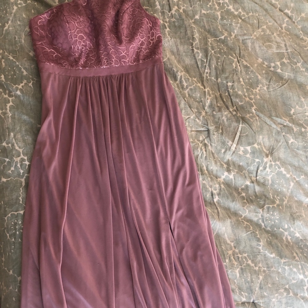 David’s Bridal Sequin Bridesmaid Dress